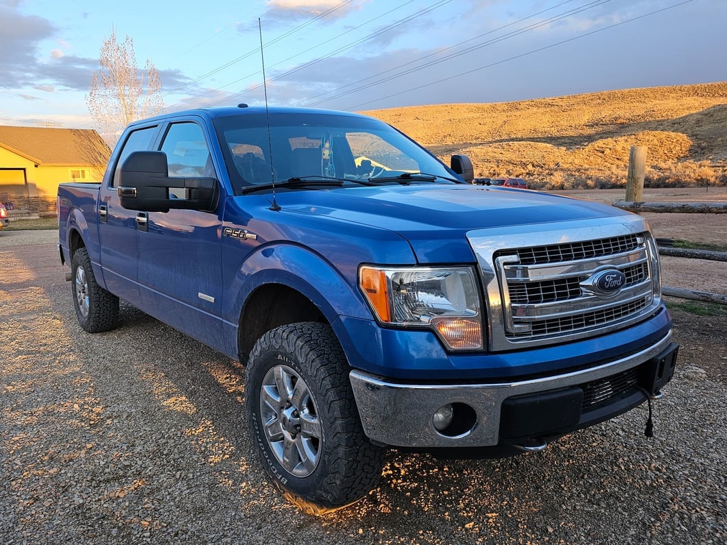 RedRock Powered Heated Towing Mirrors with Smoked Turn Signals; Textured Black (07-14 F-150)