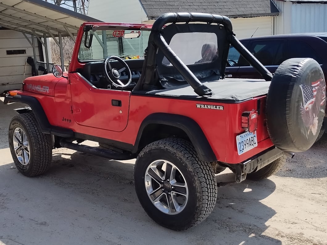 RedRock Tonneau Cover; Black Denim (76-91 Jeep C7 & Wrangler YJ)