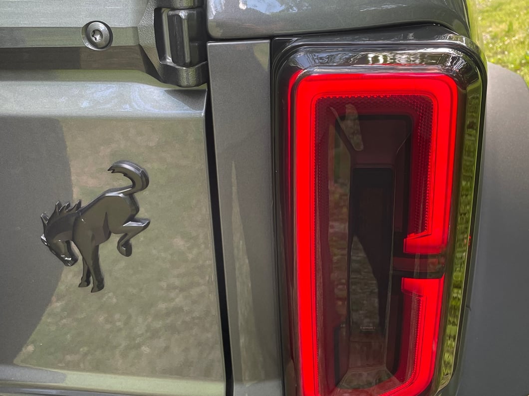 RedRock Tail Light Covers; Smoked (21-25 Bronco w/ Factory LED Tail Lights)