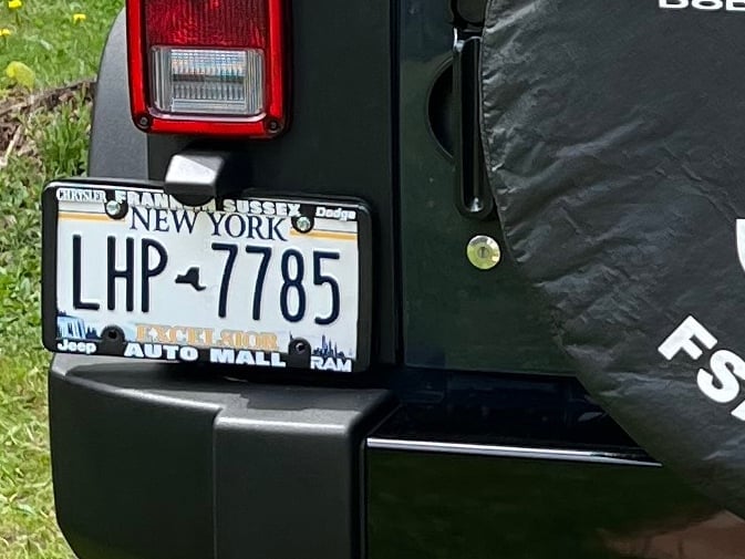 RedRock License Plate Bracket (07-18 Jeep Wrangler JK)