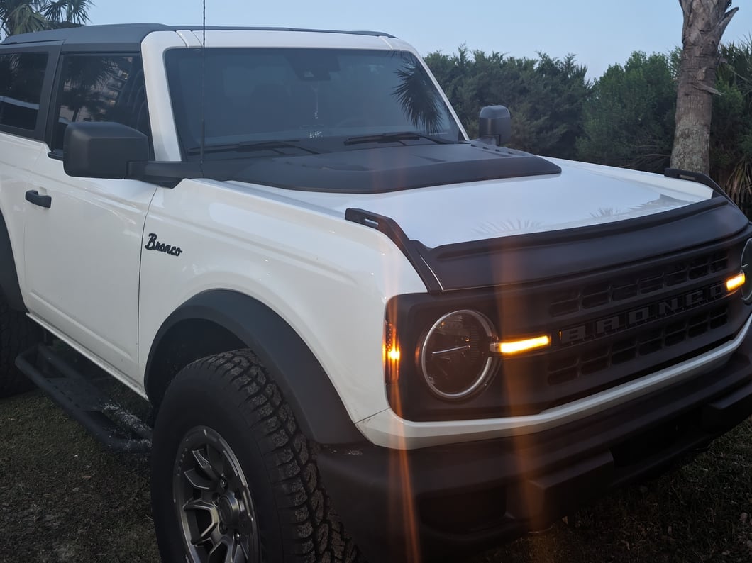 RedRock Hood Vent; Matte Black (21-25 Bronco)