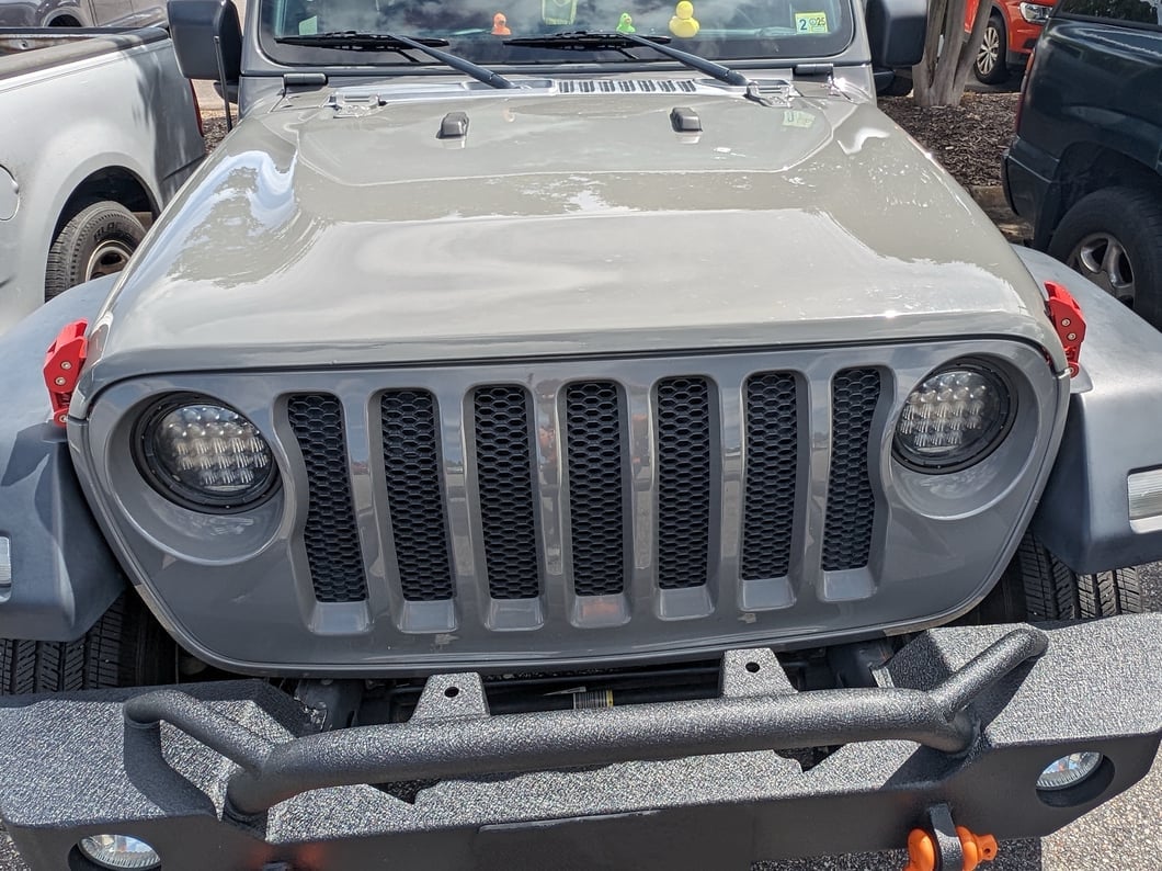 RedRock Hood Latches; Red (07-25 Jeep Wrangler JK & JL)