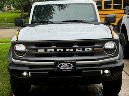 RedRock LED Hood Tie Down Lighting; Amber (21-25 Bronco)