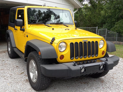 RedRock Mesh Grille Inserts; Matte Black (07-18 Jeep Wrangler JK)