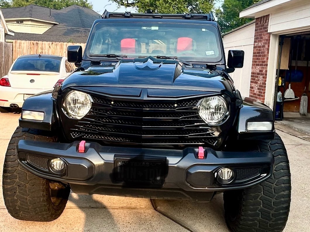 RedRock Tomahawk Grille; Matte Black (20-25 Jeep Gladiator JT)
