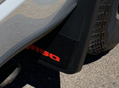 RedRock Molded Mud Guards; Front and Rear (21-25 F-150, Excluding Raptor)