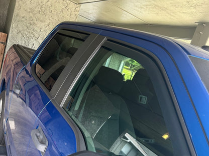 RedRock In-Channel Window Deflectors (15-20 F-150 SuperCrew)