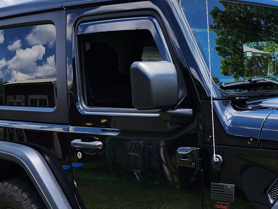 RedRock In-Channel Window Deflectors (18-25 Jeep Wrangler JL 2-Door)