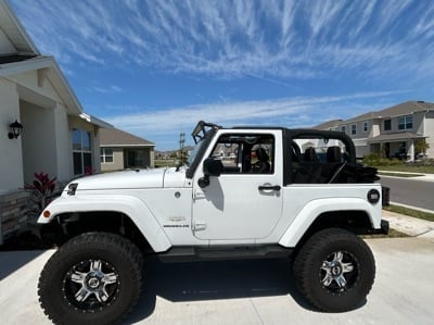 RedRock In-Channel Window Deflectors (07-18 Jeep Wrangler JK 2-Door)