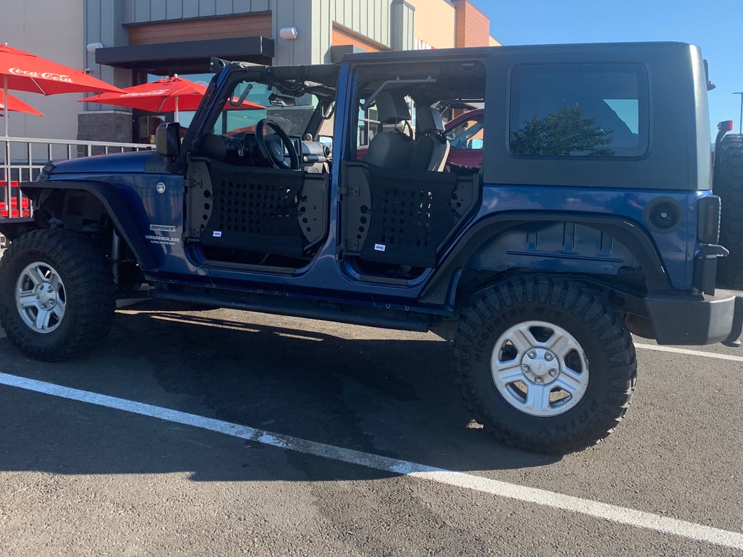 Jeep Licensed by RedRock Trail Rear Doors (07-18 Jeep Wrangler JK 4-Door)