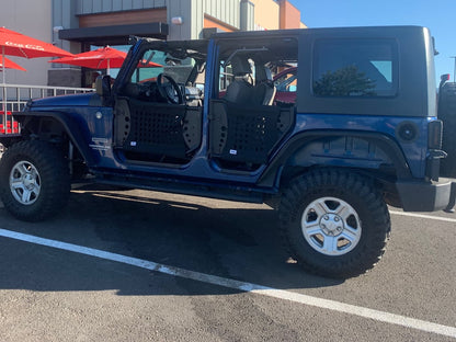 Jeep Licensed by RedRock Trail Rear Doors (07-18 Jeep Wrangler JK 4-Door)