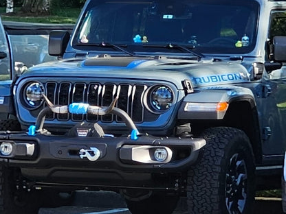 RedRock Headlight Covers; Smoked (18-25 Jeep Wrangler JL)