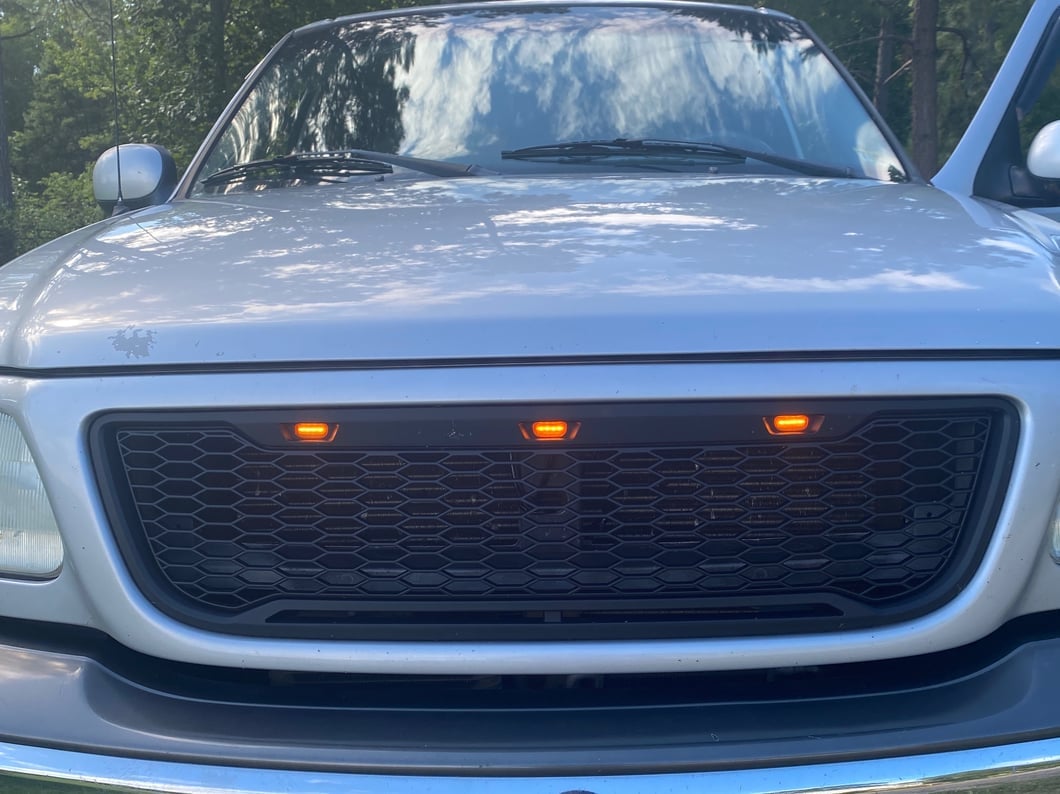 RedRock Baja Upper Replacement Grille; Black (99-03 F-150)