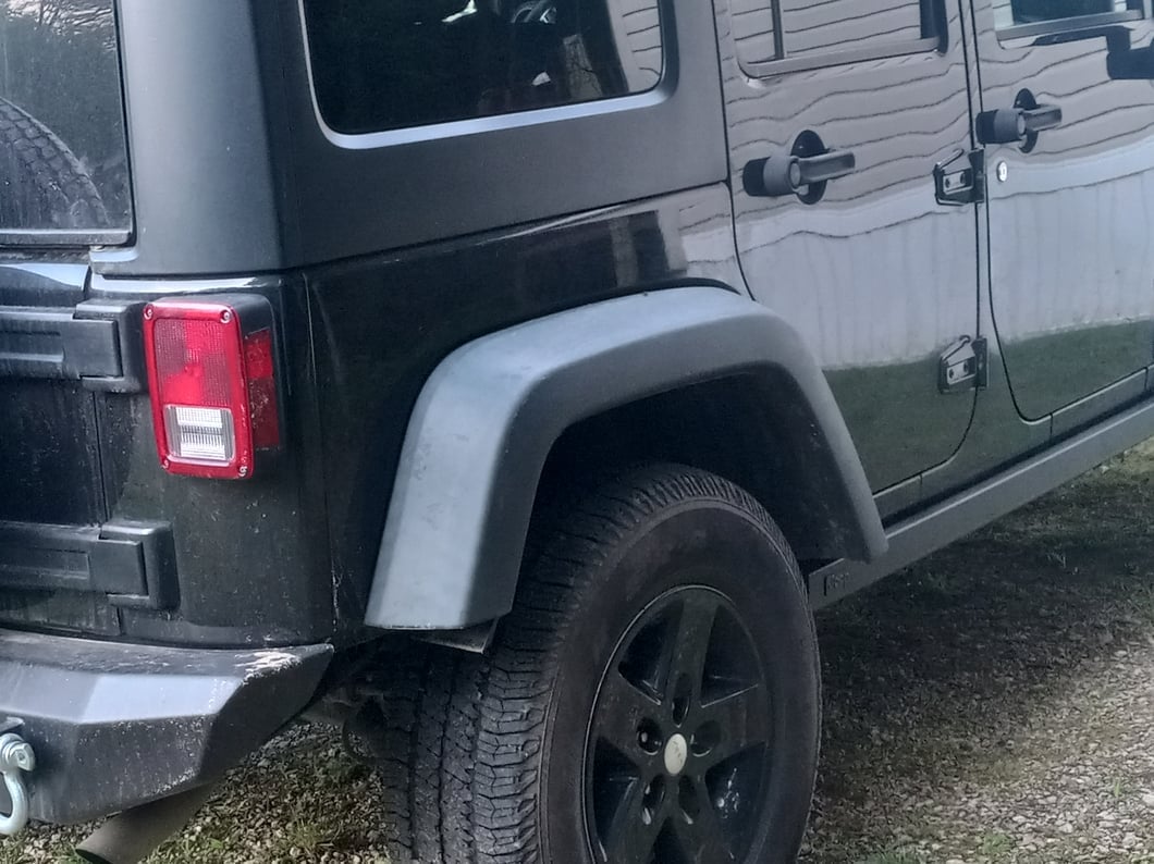 Jeep Licensed by RedRock Rubi Rails with Jeep Logo; Textured Black (07-18 Jeep Wrangler JK 4-Door)