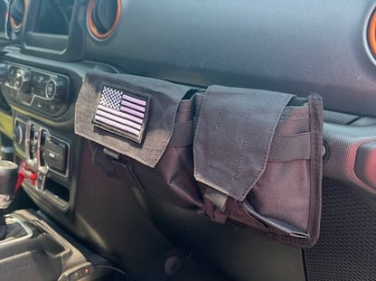 RedRock Passenger Storage Bag with Flag Logo (20-25 Jeep Gladiator JT)