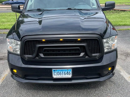 RedRock Rebel Style Upper Replacement Grille with LED DRL (13-18 RAM 1500, Excluding Rebel)