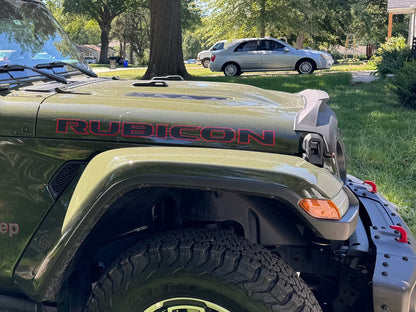 RedRock Hood Guard with LED Lighting (18-25 Jeep Wrangler JL, Excluding Rubicon 392)