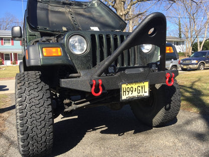 RedRock Stubby Winch Front Bumper with Stinger Bar (87-06 Jeep Wrangler YJ & TJ)