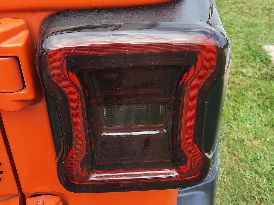 RedRock Tail Light Covers; Smoked (18-25 Jeep Wrangler JL w/ Factory LED Tail Lights)