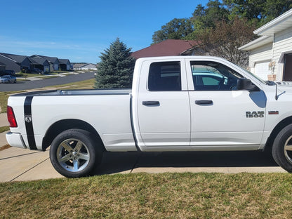 RAM Licensed by RedRock RAM Head Vertical Stripe; Gloss Black (02-18 RAM 1500)