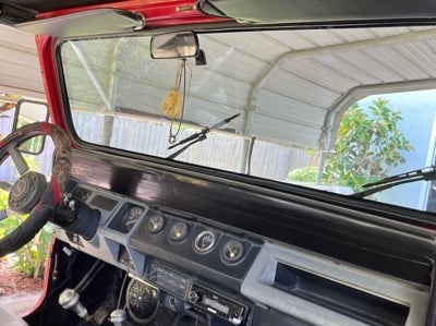RedRock Sunvisors; Black (87-95 Jeep Wrangler YJ)