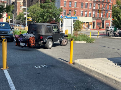 RedRock Hitch Mounted Cargo Rack; 12-Inch XL (87-06 Jeep Wrangler YJ & TJ)