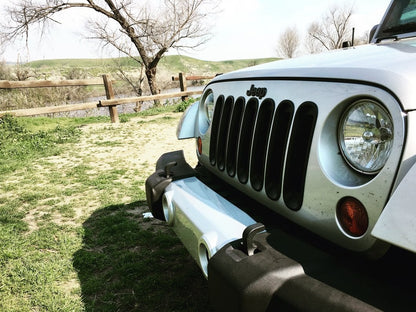 RedRock Grille Inserts; Black (07-18 Jeep Wrangler JK)