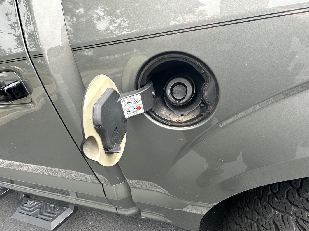 RedRock Fuel Door Cover; Matte Black (15-20 F-150, Excluding Diesel)