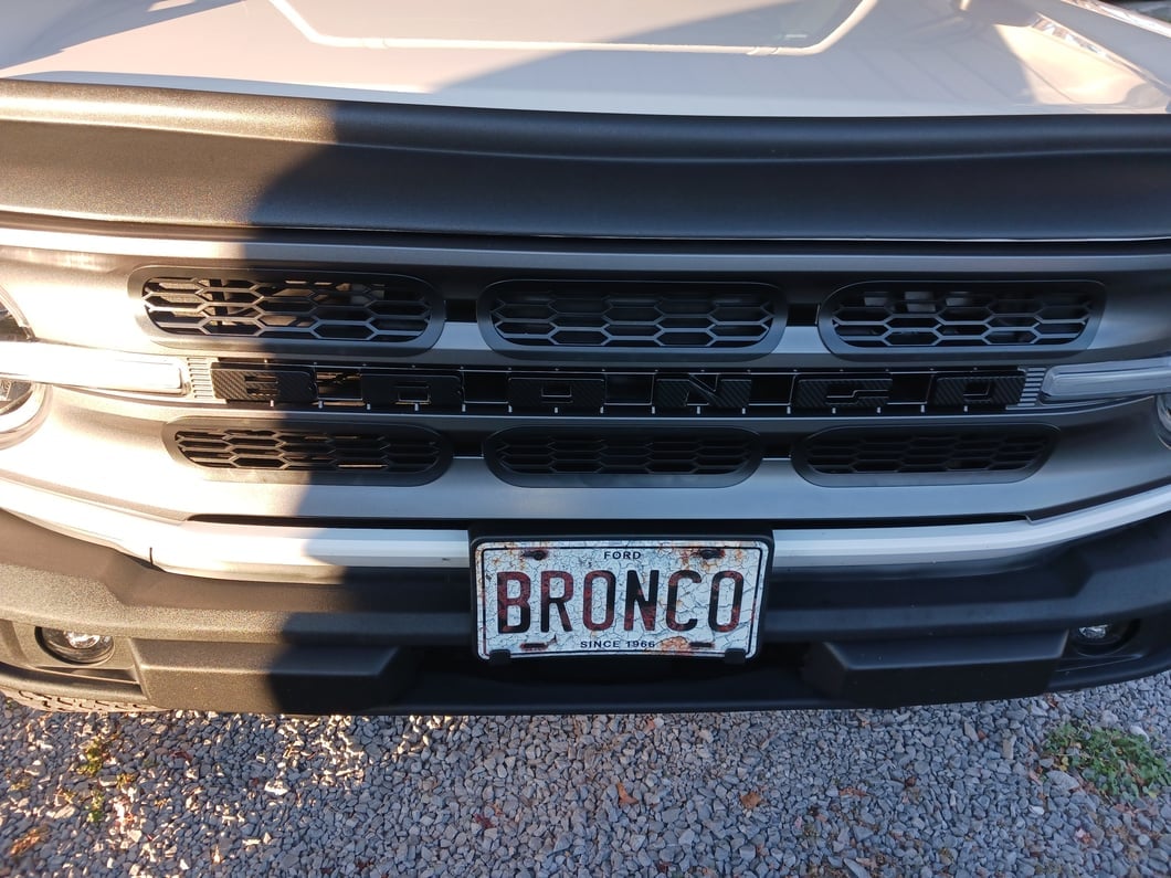 RedRock Grille Inserts; Matte Black (21-25 Bronco Big Bend)