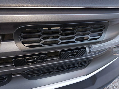 RedRock Grille Inserts; Matte Black (21-25 Bronco Big Bend)