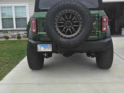RedRock Cat-Back Exhaust with Black Tips (21-25 Bronco 4-Door, Excluding Raptor)