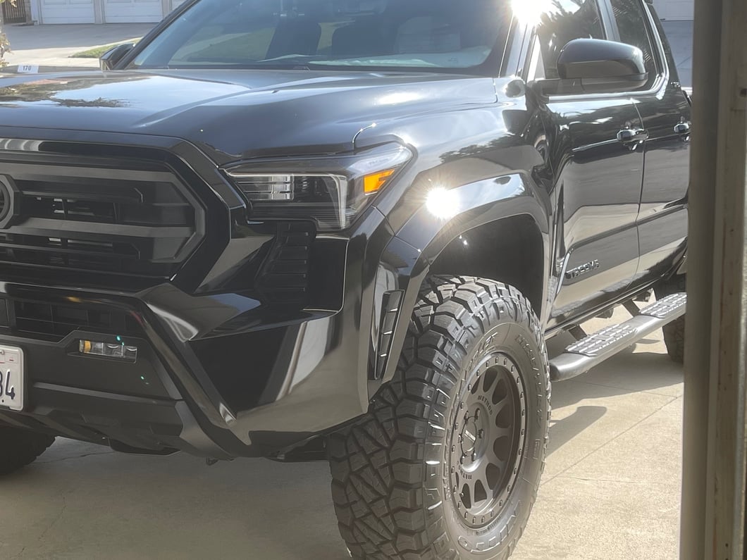RedRock PNC Side Step Bars; Black (24-25 Tacoma Double Cab)