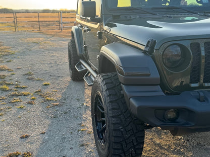 RedRock Fog Light Covers; Smoked (18-25 Jeep Wrangler JL Sport)