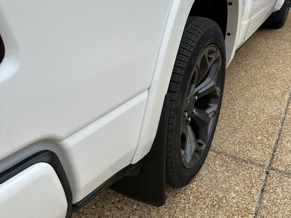 RedRock Molded Mud Guards; Front and Rear (19-24 RAM 1500 w/ OE Fender Flares, Excluding TRX)