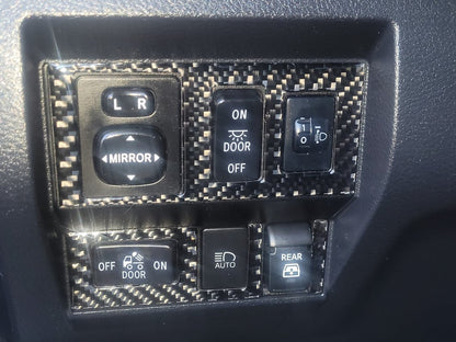 RedRock Switch Panel Trim; Carbon Fiber (14-21 Tundra)