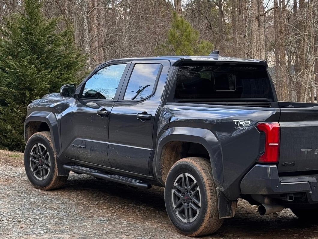 RedRock PNC Side Step Bars; Black (24-25 Tacoma Double Cab)