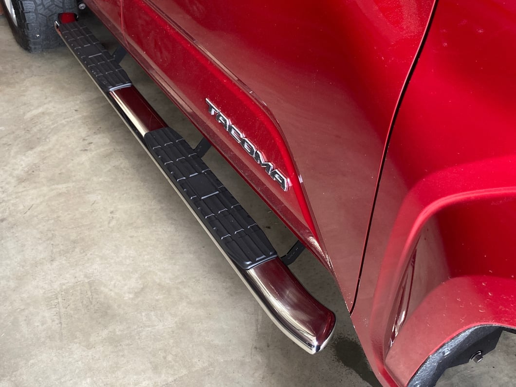 RedRock PNC Side Step Bars; Stainless Steel (24-25 Tacoma Double
