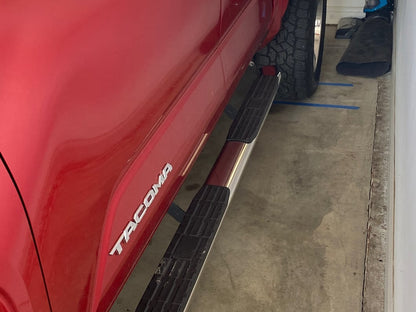 RedRock PNC Side Step Bars; Stainless Steel (24-25 Tacoma Double Cab)