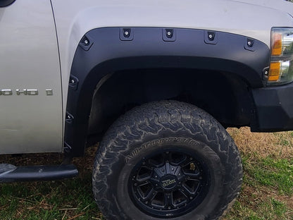 RedRock Pocket Style Fender Flares (07-14 Silverado 2500 HD)