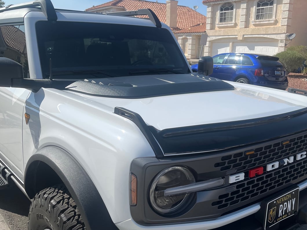 RedRock Hood Vent; Matte Black (21-25 Bronco)