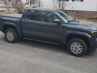 RedRock 3-Inch Side Step Bars; Black (24-25 Tacoma Double Cab)