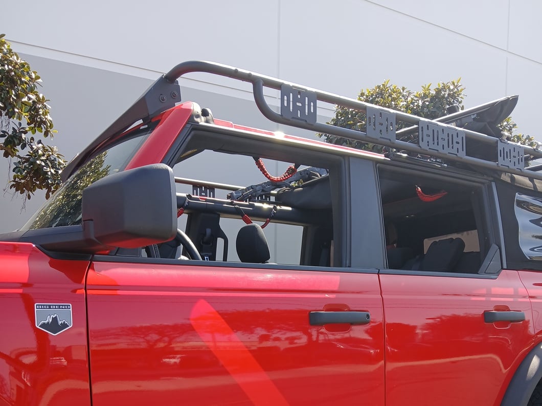 RedRock Exterior Door Trim; Carbon Fiber Appearance (21-25 Bronco 4-Door)