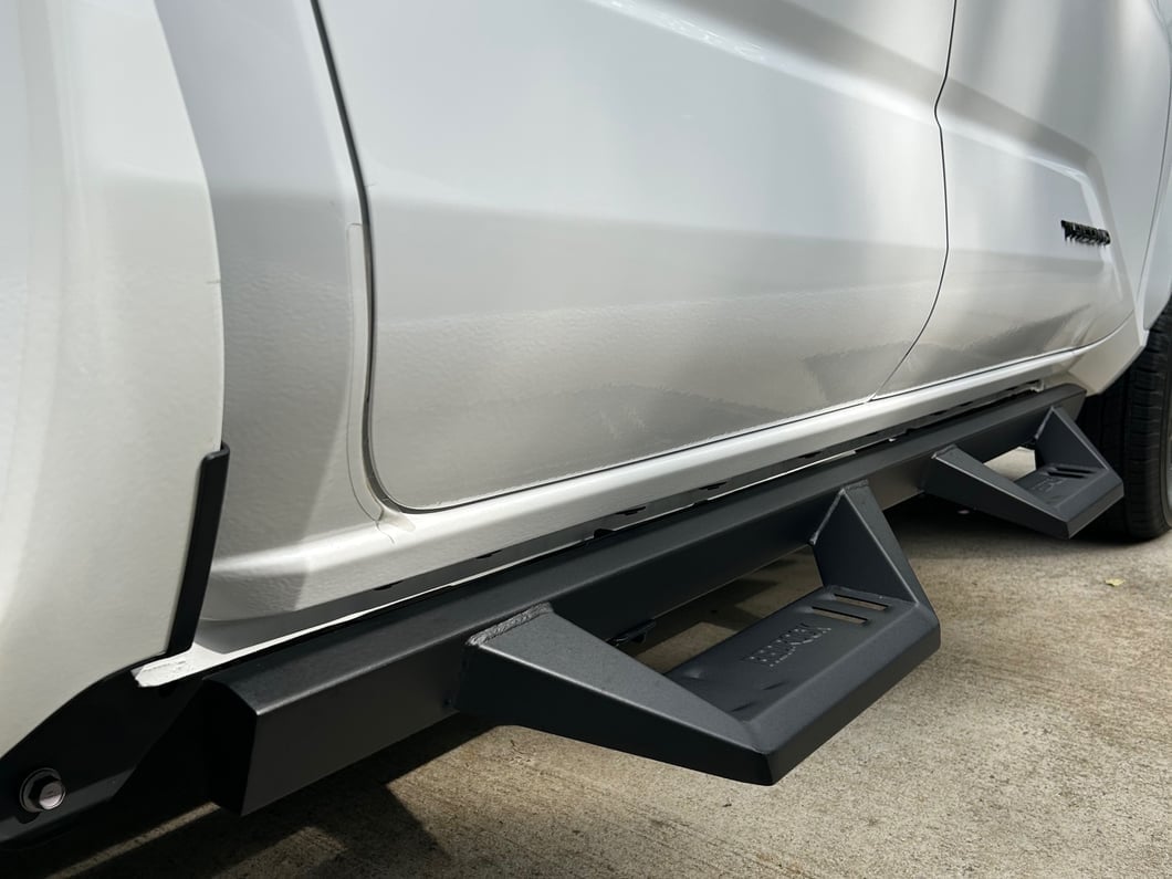 RedRock TC2 Drop Step Running Boards; Textured Black (24-25 Tacoma Double Cab)
