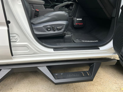 RedRock TC2 Drop Step Running Boards; Textured Black (24-25 Tacoma Double Cab)