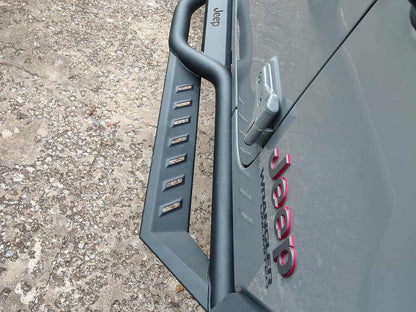 Jeep Licensed by RedRock HD Drop Side Step Bars (18-26 Jeep Wrangler JL 4-Door)