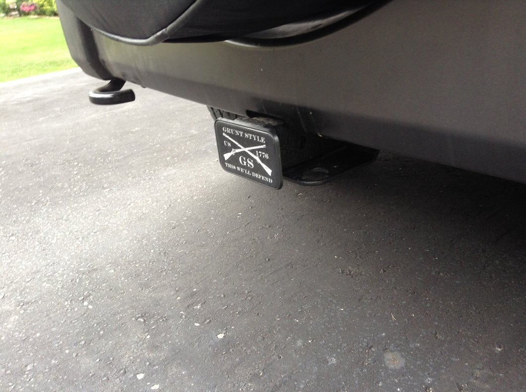 RedRock Hitch; Textured Black (07-18 Jeep Wrangler JK)