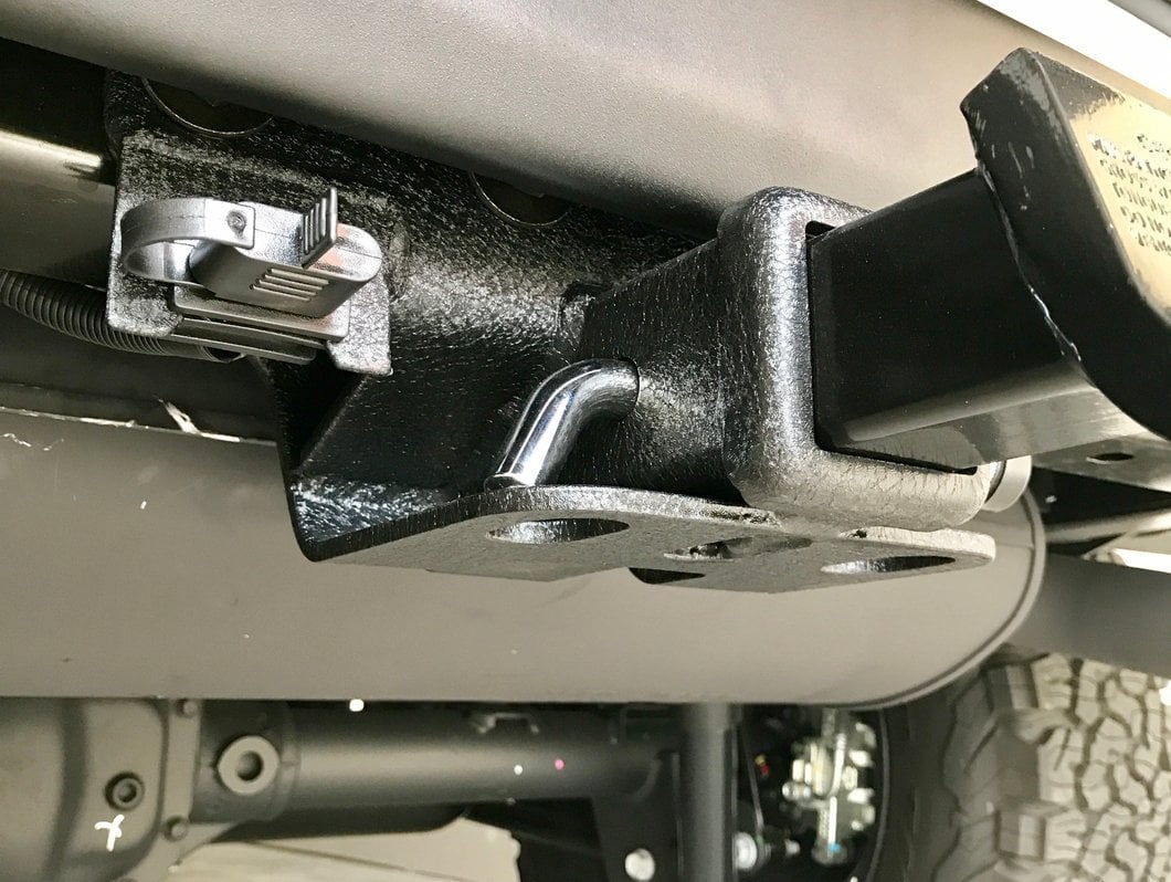 RedRock Hitch; Textured Black (07-18 Jeep Wrangler JK)