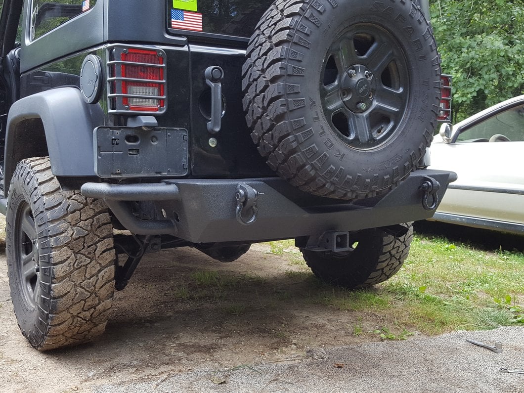 RedRock Full Width HD Rock Crawler Rear Bumper (07-18 Jeep
