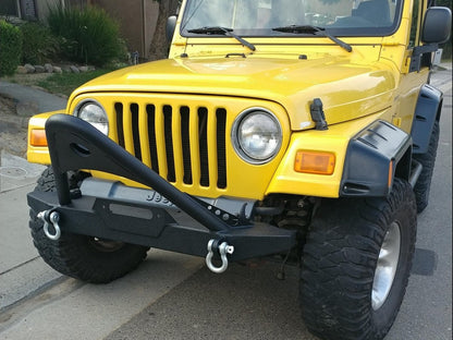RedRock Stubby Winch Front Bumper with Stinger Bar (87-06 Jeep Wrangler YJ & TJ)