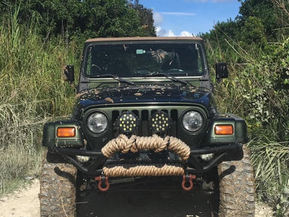 RedRock Rock Crawler Front Grille Guard; Textured Black (87-06 Jeep Wrangler YJ & TJ)